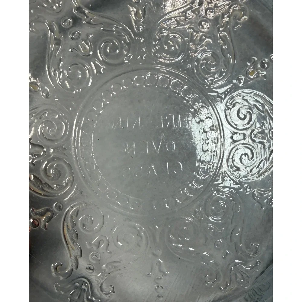 Fire-King Philbe Sapphire Blue Glass Round Casserole Dish Vintage Ovenware